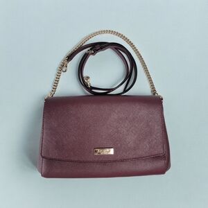 NWOT - Kate Spade Burgundy Crossbody Gold Hardware w/Adjustable Strap